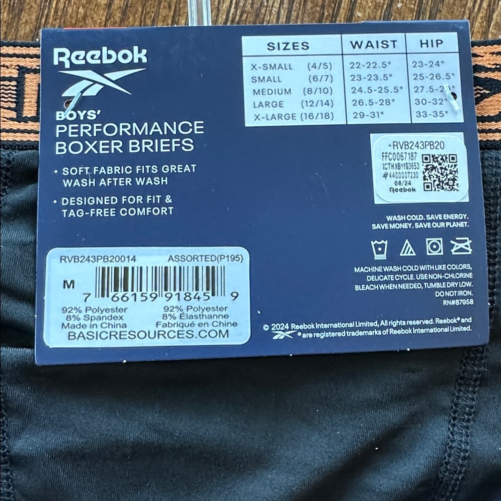 2 Nwt Reebok underwear - Picture 4 of 5